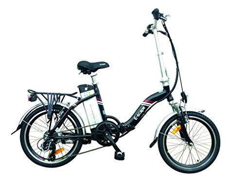 Electric Bike : E-Scape Unisex's Folding Electric Bike, Black, One Size