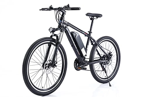 Electric Bike : Ebike Electric Bike for Adults Mountain Bicycle Beach Dirt Bike 26" 350W 10.5AH 48V with Shimano 21 Speeds Removable Lithium Battery