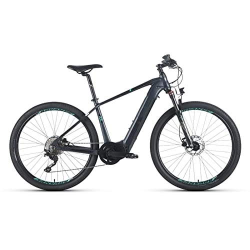 Electric Bike : EBike Electric Mountain Bikes for Adults 27.5'' Electric Bike 240W Ebike 15.5MPH with 36V12.8Ah Hidden Removable Lithium Battery Moped Bicycle (Color : Black blue)