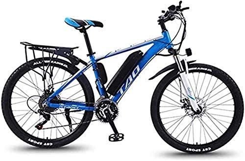 Electric Bike : Ebikes, 350W Aluminum Alloy Mountain Electric Bicycle, 26 inches Equipped with a Removable 36V Lithium Battery with Automatic Power-Off Braking and 3 Working Modes, Adult Riding Exercise Bike