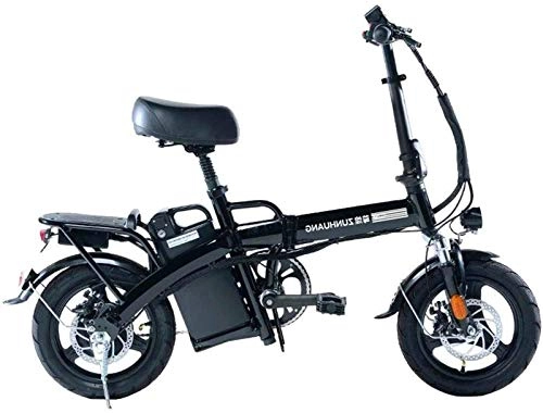 Electric Bike : Ebikes, Adult Electric Bike, Foldable Bike With 350WAhBrushless Motor, 36VThe highest 28 Ah lithium Battery, 14 Inch Wheel Max Speed 25 Km / h E-Bike For Adults And Commuters ZDWN