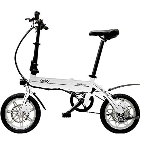 Electric Bike : eelo 1885 14" Folding Electric Bike for Adults - Easy to Fold, Carry and Store - UK Designed and Assembled with 3 Years Manufacturers Warranty