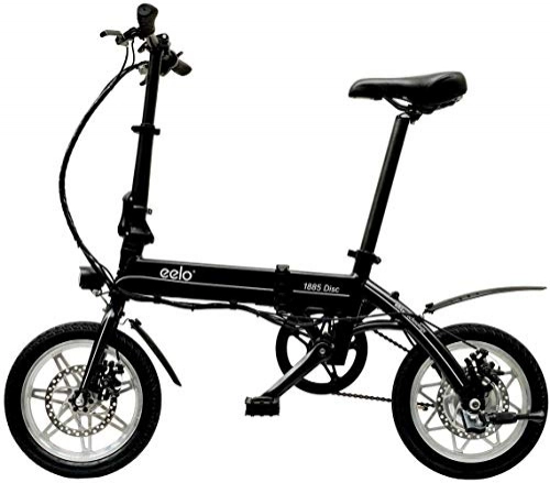 Electric Bike : eelo 1885 PRO Folding Electric Bike - Portable Easy to Store in Caravan, Motor Home, Boat. Short Charge Lithium-Ion Battery and Silent Motor eBike