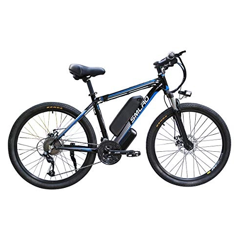 Electric Bike : EggshellHome Electric Bike for Adults, Electric Mountain Bike, 26 Inch 360W Removable Aluminum Alloy Ebike Bicycle, 48V / 10Ah Lithium-Ion Battery for Outdoor Cycling Travel Work Out, Black Blue, 26 In