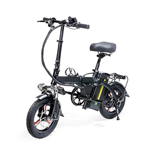 Electric Bike : Electric Bicycle, 14-Inch Foldable Electric Bicycle with 48V 18Ah Lithium Battery 400W Motor Suitable for Youth And Adult Fitness City Commuting