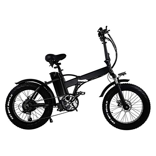 Electric Bike : Electric Bicycle 20 Inch Aluminum Alloy Folding Electric Bicycle 350W 48V12.5A Battery Electric Mountain Bike