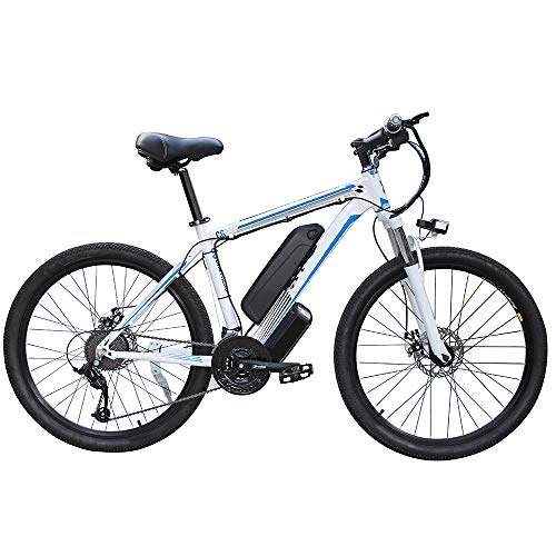 Electric Bike : Electric Bicycle 26'' Electric Mountain Bike Pedals-free Removable Large Capacity Lithium-Ion Battery 48V 350W Electric Bike 21 Speed Gear shock absorption Three Working Modes, 2