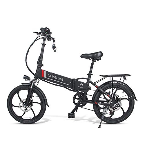 Electric Bike : Electric Bicycle Adult E-Bike 48V 10AH, 350W Lithium Battery 20Inch Folding (black)