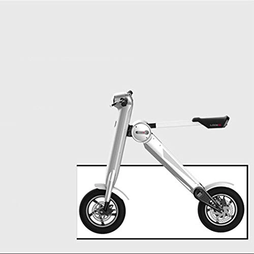 Electric Bike : Electric Bicycle, Adult Mini Battery Car, Travel, Folding Frame Electric Car Lithium Battery Aluminum, Red