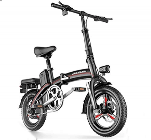 Electric Bike : Electric Bicycle Adult Waterproof Small Electric Bicycle for Adults, Folding Electric Bike, Commute Ebike with Frequency Conversion High-speed Motor, City Bicycle Max Speed 20 Km / h ( Size : 250km )