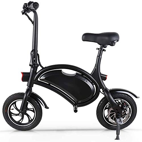 Electric Bike : Electric Bicycle, Foldable 12-inch 36v Electric Bicycle with 6.0ah Lithium Battery, City Bike Maximum Speed 25 Km / h, Disc Brake