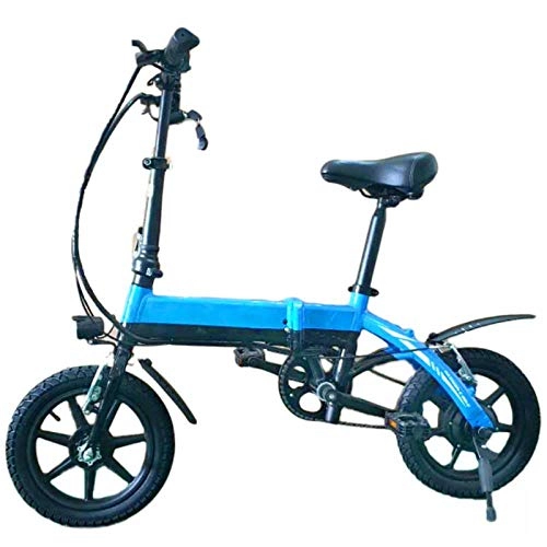 Electric Bike : Electric Bicycle Folding Lithium Battery Electric Car Aluminum Alloy Electric Bicycle Lightweight Folding Electric Vehicle