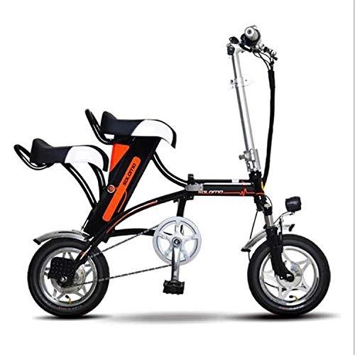 Electric Bike : Electric Bicycle, Smart Bicycle 12-Inch Lithium Electric Car, Folding Electric Bicycle