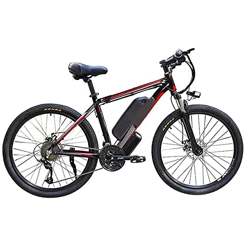 Electric Bike : Electric Bicycles, Adult 26-inch Electric Mountain Bikes, Movable 360W Aluminum Alloy Electric Bicycles, 48V / 10A Lithium Batteries, 21-speed Commuter Electric Bicycles For Outdoor Cycling And Exercise
