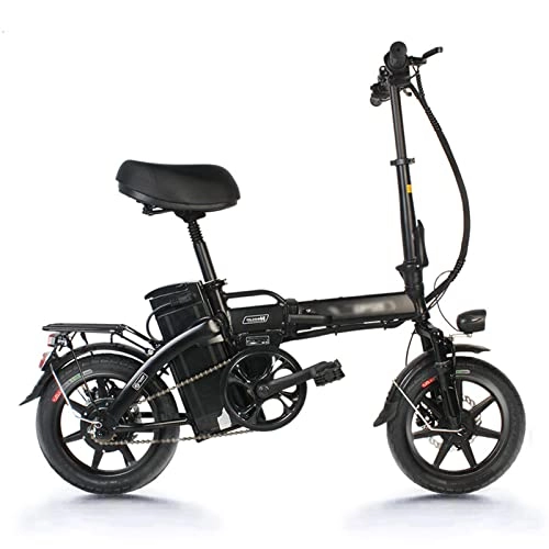 Electric Bike : Electric Bike 14 Inch Adult Electric Bicycle 350w Motor City Commuter Folding E-bike Pedal Assist Bicycle With48v15ah Removable Lithium Battery