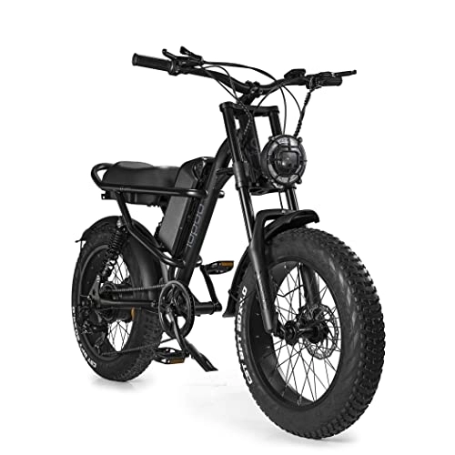Electric Bike : Electric Bike 20" Fat Tire Ebikes, E Bike, 35-90KM Electric Folding Bikes with 7 Gears SHIMANO System City E Bike Mountain Bicycle for Adults