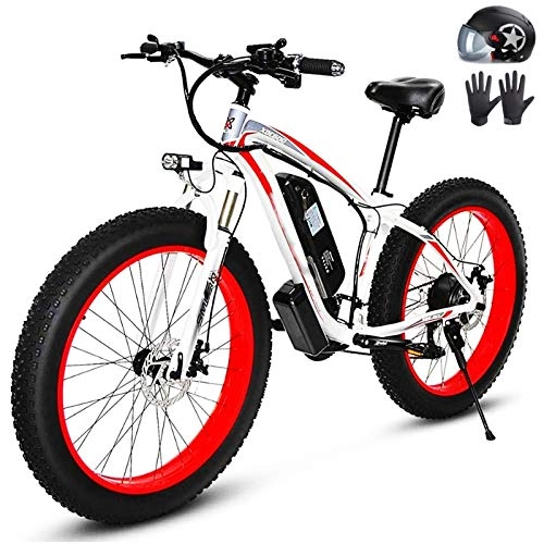 Electric Bike : Electric Bike, 26'' Electric Bike with Removable Large Capacity Lithium-Ion Battery (48V 1000W) for Mens Outdoor Cycling Travel Work Out And Commuting Pure electric 80 km
