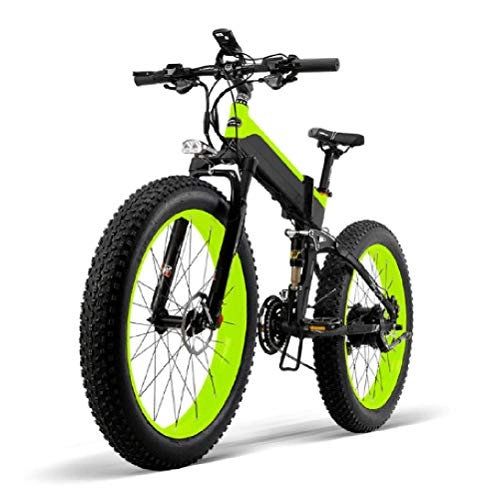 Electric Bike : Electric Bike, 26 Foldable Electric Mountain Bicycle 500W Waterproof Aluminum Adult E-bike with Removable Lithium Battery LCD Screen