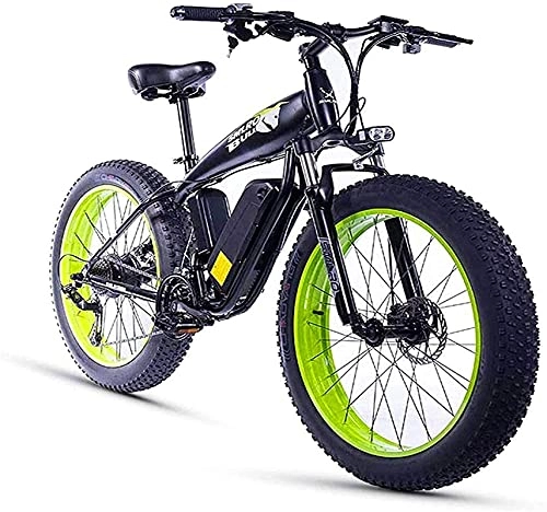 Electric Bike : Electric Bike 26 Inch Electric Bike for Adult with 350W48V10Ah Full Charging Time 45 hours 27 Speed Aluminum Alloy Mountain EBike Max Speed 25km / h Load 150kg for Snow Beach Fat Tire Electric Bicycle
