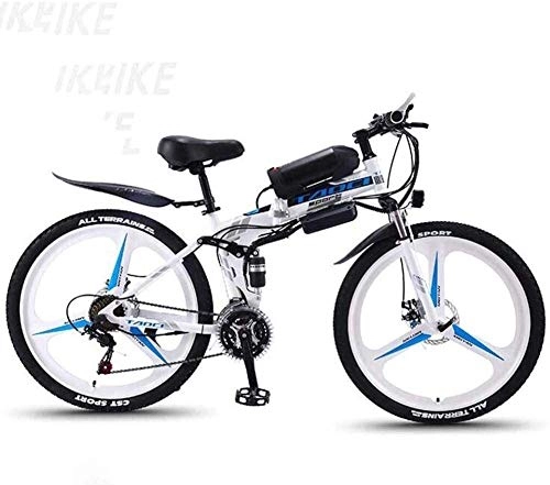 Electric Bike : Electric Bike 26 Mountain Bike for Adult All Terrain 21-speed Bicycles 36V 30KM Pure Battery Mileage Detachable Lithium Ion Battery Smart Mountain Ebike for Adult