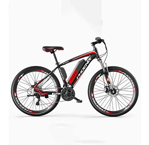 Electric Bike : Electric Bike, 26" Mountain Bike for Adult, All Terrain 27-speed Bicycles, 36V 50KM Pure Battery Mileage Detachable Lithium Ion Battery, Smart Mountain Ebike for Adult, C2 electric 35KM / hybrid 70KM
