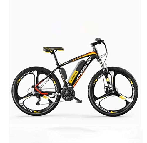 Electric Bike : Electric Bike, 26" Mountain Bike for Adult, All Terrain 27-speed Bicycles, 36V 50KM Pure Battery Mileage Detachable Lithium Ion Battery, Smart Mountain Ebike for Adult, D4 electric 40KM / hybrid 90KM