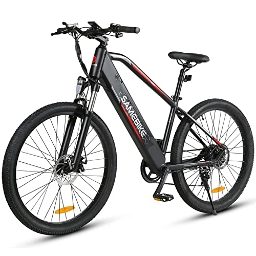Electric Bike : Electric Bike, 27.5 Fat Tires Electric Mountain Bikes with 48V 13AH Removable Battery, Portable Smart Electric Bicycle, 3 Riding Modes City EBike with TFT Color LCD Display Commuter E-Bikes (Black)