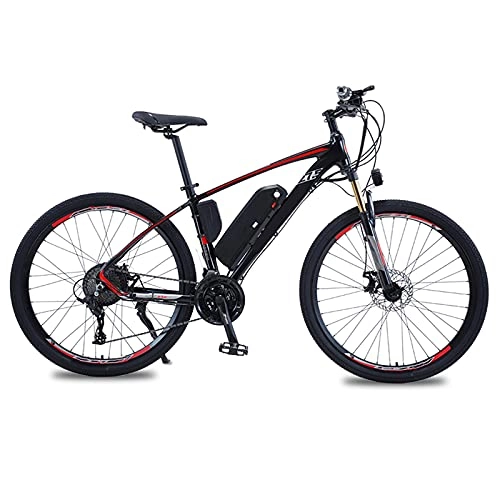 Electric Bike : Electric Bike, 27.5 Inch Electric Bikes for Adults Mountain Bike with 500W Motor, 48V / 13Ah Removable Battery, 27 Speed Gears, Double Disc Brakes, Black, 27.5 inch