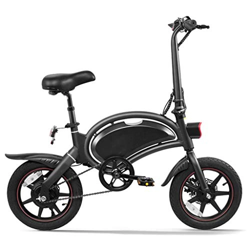 Electric Bike : Electric Bike, 350W Aluminum Alloy Bicycle Removable 36V Lithium-Ion Battery with Smartphone App 3 Riding Modes for Men Teenagers Outdoor Fitness City Commuting, Black