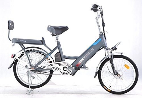 Electric Bike : Electric Bike 48V 8Ah Lithium-ion Built-in Battery Electric Motor Bicycle Ebike 20 (Grey)