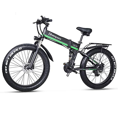 Electric Bike : Electric Bike 48V12.5A Lithium Battery 20 * 4.0inch Aluminum Folding Electric Bicycle 500W Powerful Mountain bike Snow / beach bike (gray)