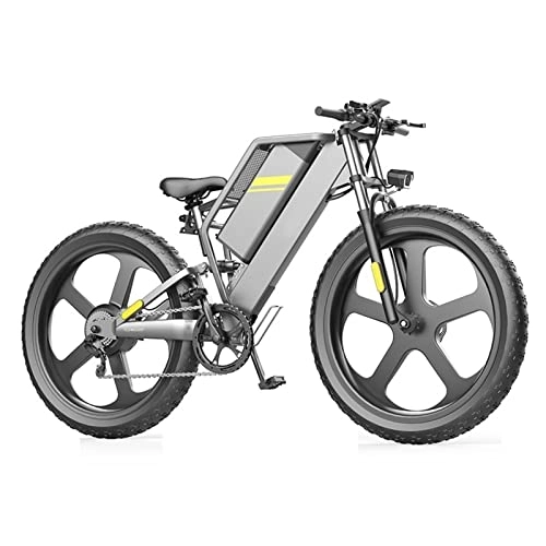 Electric Bike : Electric Bike 500W / 750W / 1000W / 1500W 48V for Adults 26" Fat Tires E-Bike Aluminum Frame Electric Bicycle 21 Speed Electric Mountain Bike (Color : 1000W)