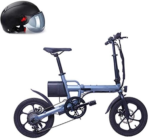 Electric Bike : Electric Bike 7.8AH Electric Bike, 250W Adult Electric Mountain Bike, 16" Foldable Electric Bicycle 20Mph with Removablelithium-Ion Battery