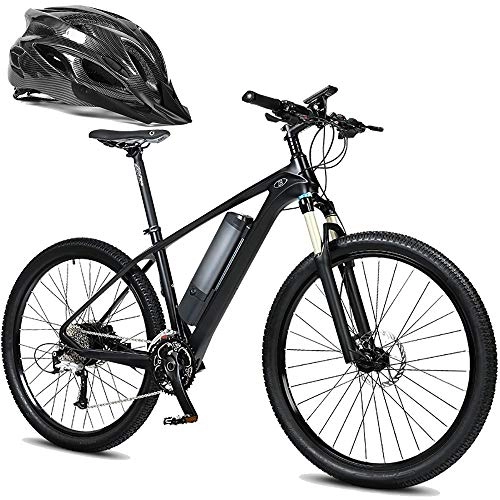 Electric Bike : Electric Bike Adult Electric Mountain Bike, 27.5 Inch Carbon Fiber Power Assisted Electric Bicycle Mountain Bike 36V / 10.5Ah Lithium Battery Bicycle Male And Female Electric Bicycle