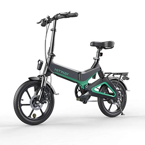 Electric Bike : Electric Bike, Electric Bicycle 16 Wheel |Removable Battery7.5Ah | 3 Speed Modes | Motor 250W | Max Speed 25KM / H | Double Disc Brake|Super Portable| LCD Display, Folding E-Bike for Adults (Black)