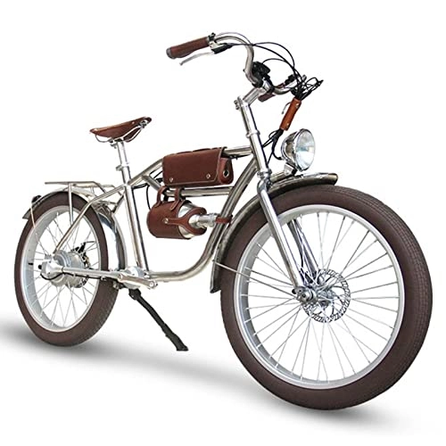 Electric Bike : Electric bike Electric Bike for Female 1000W Vintage electric bicycle 24" Ebike 18.6 mph Electric Beach Bike with Removable 48V16Ah Lithium Battery Commute Ebike for Adults (Color : 1000W)