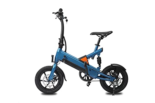 Electric Bike : Electric Bike, Electric Bikes with Pedals for Adults, Max Speed 25km / h, 14'' Pneumatic Tires, Foldable Electric Bicycle Commute E bike, Motor 350W, 8Ah Rechargeable Lithium Battery
