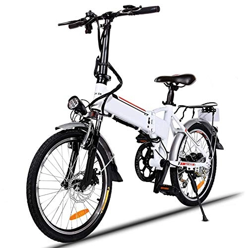 Electric Bike : Electric Bike, Electric City Bike 20 inch Electric Mountain Bike for Adults with 250W High Speed ​​Motor and 36V 8 10Ah Lithium Battery, Professional Transmission System