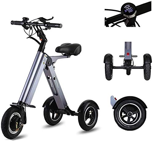 Electric Bike : Electric Bike Electric Mountain Bike 10'' Folding Electric Mountain Bike, 250W Electric Bike with 7.8Ah Lithium-Ion Battery, Aluminum Alloy Frame, City Electric Bicycle Lightweight Electric Bicycle, To