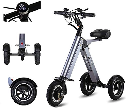 Electric Bike : Electric Bike Electric Mountain Bike 10" Folding Electric Mountain Bike, Lightweight Electric Bicycle, Electric Bike with 250W / 7.8Ah Lithium-Ion Battery, Aluminum Alloy Frame, Top Speed 25KM / H for the