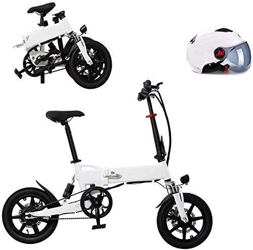 Electric Bike : Electric Bike Electric Mountain Bike 14" Electric Mountain Bike, Brushless 250W, Removable 36V / 7.8Ah Lithium Battery, Dual Disc Brakes, Mountain Ebike, Top Speed 25KM / H for the jungle trails, the snow,