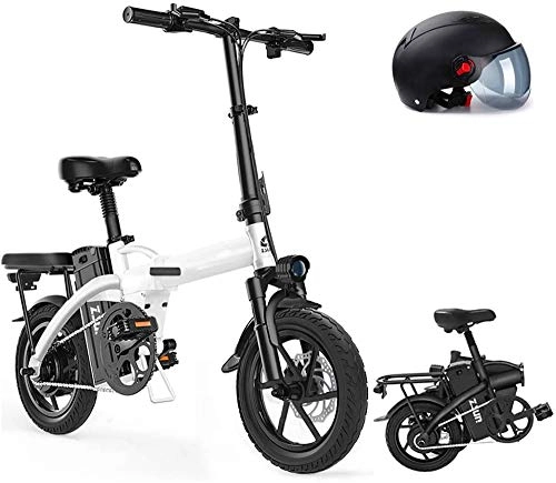 Electric Bike : Electric Bike Electric Mountain Bike 14" Foldaway / Carbon Steel Material City Electric Bike Assisted Electric Bicycle Sport Mountain Bicycle with Removable Lithium Battery 400W / 48V for the jungle trail