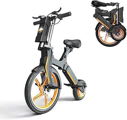Electric Bike : Electric Bike Electric Mountain Bike 18" Electric Bike, Foldable Bike with 350W Brushless Motor, E-Bike for Adults And Commuters, Max Speed 25 Km / H, Removable Lithium Battery 36V / 5.2AH for the jungle