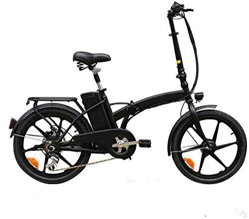 Electric Bike : Electric Bike Electric Mountain Bike 20" Foldaway, 36V / 10AH City Electric Bike, 350W Assisted Electric Bicycle Sport Mountain Bicycle with Removable Lithium Battery for Adults, Black for the jungle tra