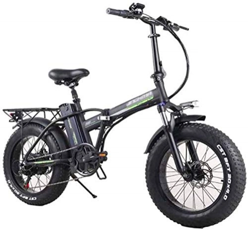 Electric Bike : Electric Bike Electric Mountain Bike 20 inch Folding Electric Bikes, 48V15A All terrain Bikes 4.0 fat tire double disc brake Bicycle Outdoor Cycling for the jungle trails, the snow, the beach, the hi