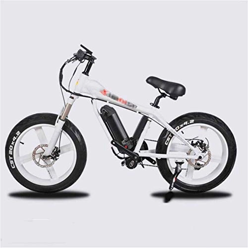 Electric Bike : Electric Bike Electric Mountain Bike 20 Inches Electric Bikes, Magnesium Alloy Wheel Adult Bikes 21 Speed Cycling LCD Instrument Aluminum Alloy Bicycle Sports Outdoor for the jungle trails, the snow,