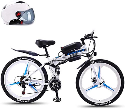 Electric Bike : Electric Bike Electric Mountain Bike 26" Electric Bicycle, 350W Foldable Bicycle, 8AH / 10AH / 13AH Mountain Electric Bicycle, 48V Ion Battery, High Carbon Steel Frame, 27 Speed, 8AH for the jungle trails,