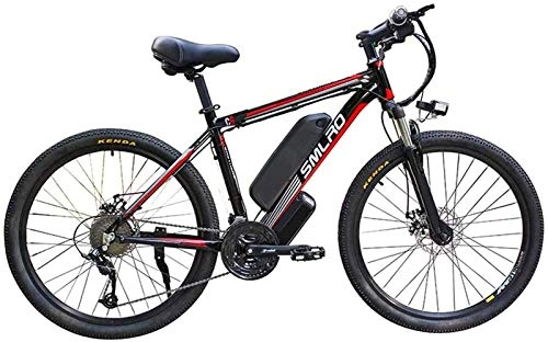 Electric Bike : Electric Bike Electric Mountain Bike 26" Electric Mountain Bike for Adults, 360W Aluminum Alloy Ebike Bicycle Removable, 48V / 10A Lithium Battery, 21-Speed Commute Ebike for Outdoor Cycling Travel Work
