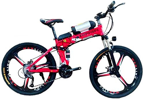 Electric Bike : Electric Bike Electric Mountain Bike 26" Electric Off-Road Bike, 350W Brushless Motor Aluminum Alloy Adults Electric Mountain Bike 27 Speed Removable 36V 10AH Battery Dual Disc Brakes with Kettle for