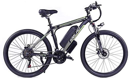 Electric Bike : Electric Bike Electric Mountain Bike 26-inch Adult Electric Bike, 27-Speed-Dating Removable Battery Mountain Bike 48V10AH350W, with LCD Meter and Headlight Commuter Men's Electric Cross-Country Bike (
